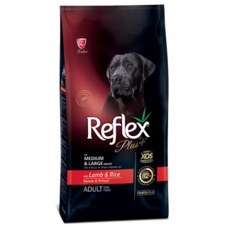 Reflex Plus Adult Medium & Large Kuzu Etli ve Pirinçli 3 kg