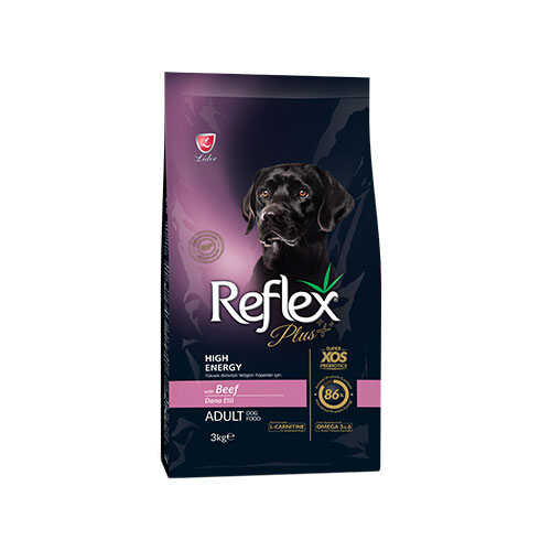 Reflex Plus High Energy Yüksek Aktiviteli Dana Etli Yetişkin Köpek Maması 3 Kg