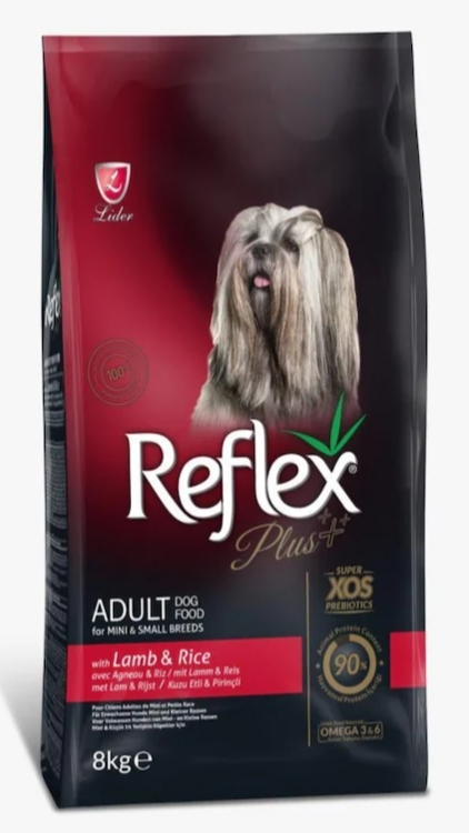 Reflex Plus Kuzu ve Pirinç Küçük Irk Yetişkin 8 kg