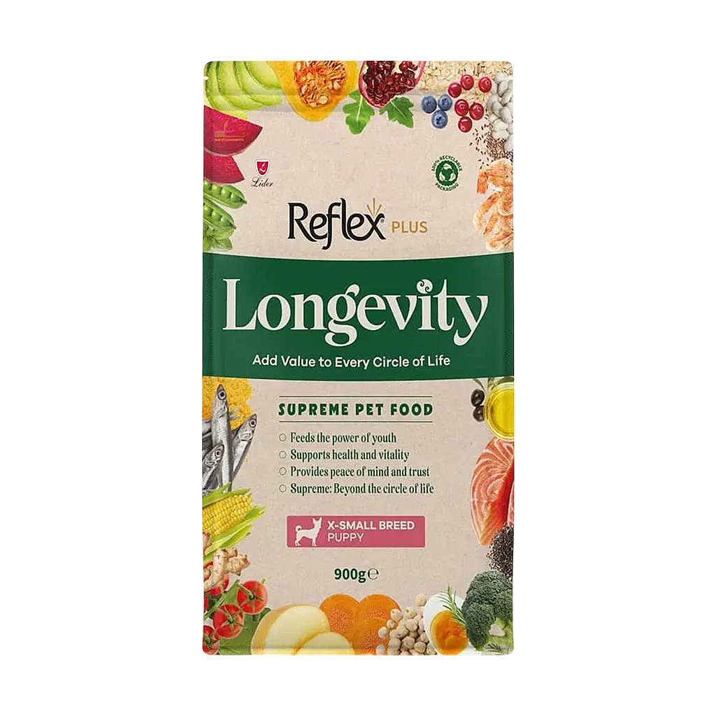 Reflex Plus Longevity Hipoalerjenik Çok Küçük Irk Yavru Köpek Maması 900 gr