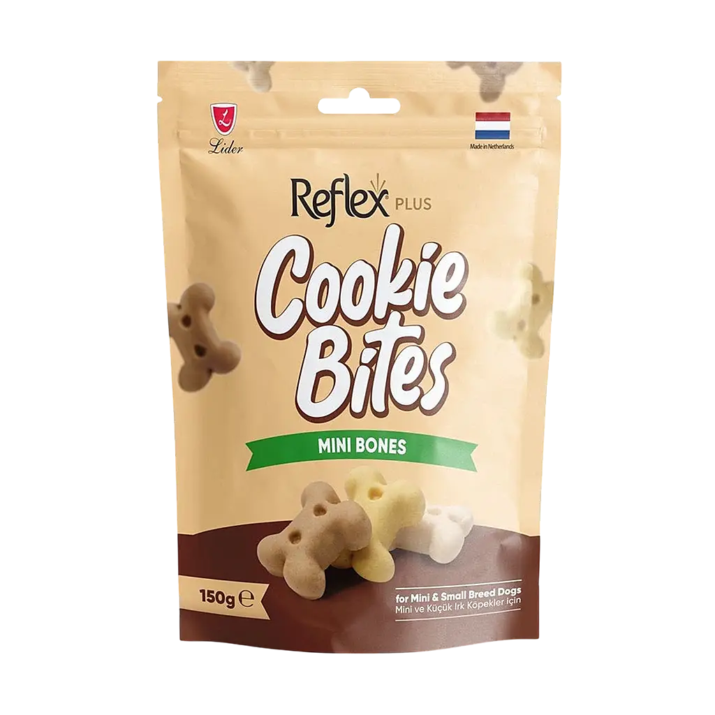 Reflex Plus Mini Bones Mini ve Küçük Irk Yetişkin Köpek Ödül Maması 150 gr