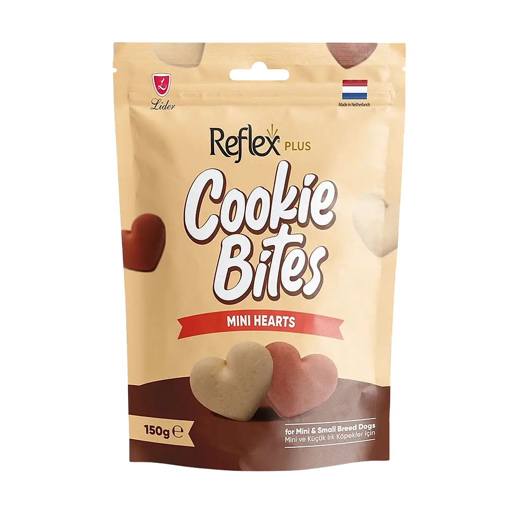 Reflex Plus Mini Hearts Mini ve Küçük Irk Yetişkin Köpek Ödül Maması 150 gr