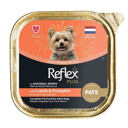 Reflex Plus Pate Kuzu Etli ve Balkabaklı Küçük Irk 85 gr