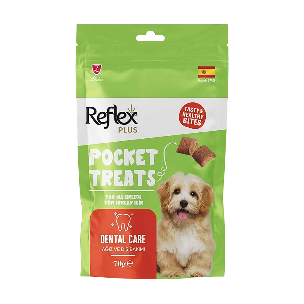 Reflex Plus Pocket Treats Ağız ve Diş Sağlığı İçin Köpek Ödül Maması 70 gr