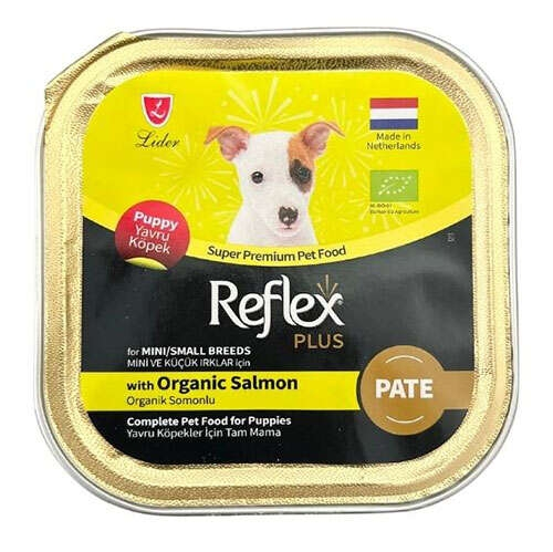 Reflex Plus Puppy Pate Organik Somonlu Küçük Irk Yavru 85 gr