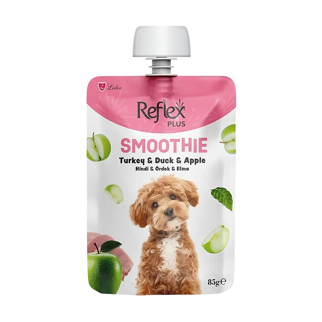 Reflex Plus Smoothie Hindi Ördek ve Elmalı Köpek Ödül Maması 85 gr