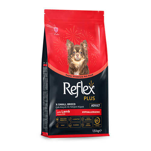 Reflex Plus X-Small Breed Kuzulu ve Pirinçli Küçük Irk Yetişkin Köpek Maması 1,5 Kg