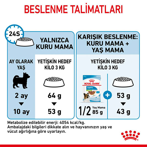 Royal Canin X-Small Puppy Küçük Irk Yavru Köpek Maması 3 kg görsel 4