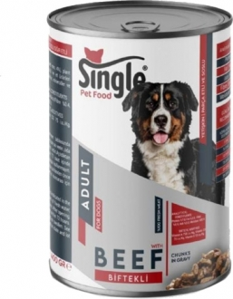 Single For Dogs Biftekli 400 gr