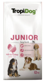 Tropidog Premium Orta ve Küçük Irk Hindili Pirinçli 8 kg