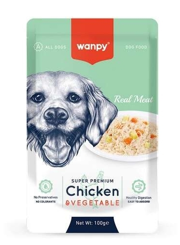 Wanpy Super Premium Pouch Tavuklu Ve Sebzeli 100 gr