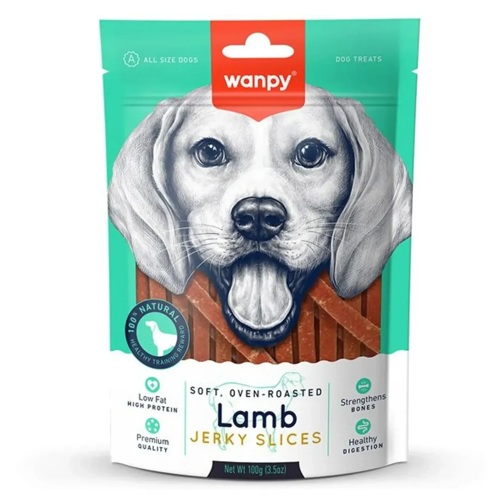 Wanpy Yumuşak Kuzu Eti Dilimleri Köpek Ödülü 100G