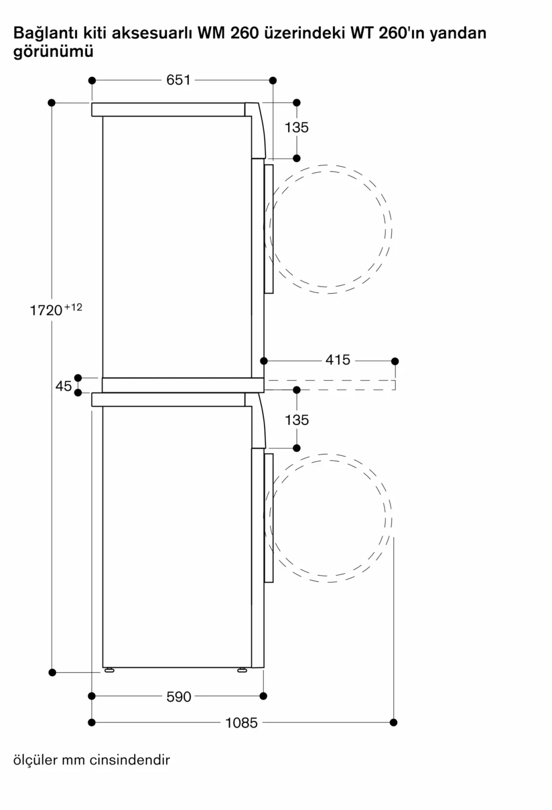 Gaggenau WT260110 Sıcak hava pompalı çamaşır kurutma makinesi görsel 4