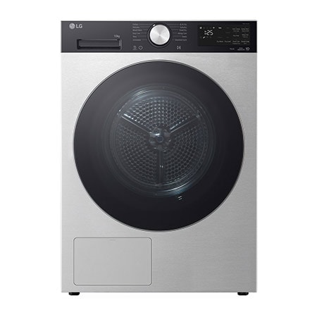 LG 10 Kg Kurutma Makinesi | DUAL Inverter Isı Pompalı Kurutucu | AI Dry™ | ThinQ (Wi-Fi) özellikli | Gümüş (İki Tonlu) RH10X5TVENP