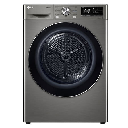 LG 10 Kg Kurutma Makinesi | DUAL Inverter Isı Pompalı Kurutucu |ThinQ (Wi-Fi) özellikli | Gri Renk RH10V9PV2W