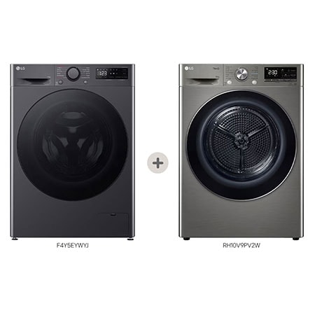 LG 11 KG Çamaşır Makinesi ve 10 KG Dual Iverter Isı Pompalı Kurutma Makinesi Birlikte Alımlarında İndirim - RH10P.F4Y5
