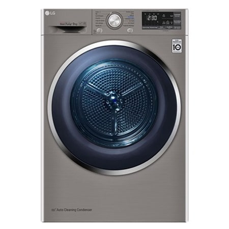 LG 9 Kg Çift İnverter Kurutucu, Kurutma sensörü, ThinQ (Wi-Fi) RC90U2EV2W