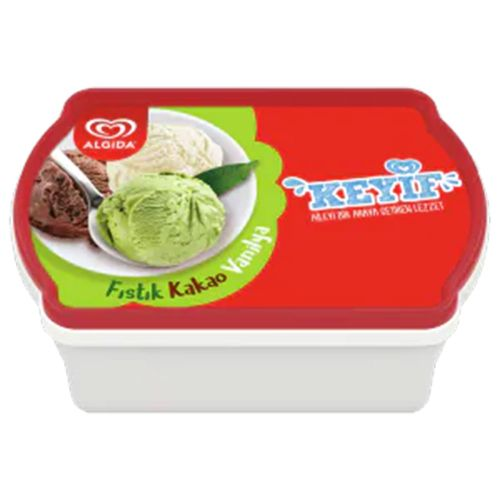 Algida Keyif Fıstık Kakao Vanilya 1400 Ml