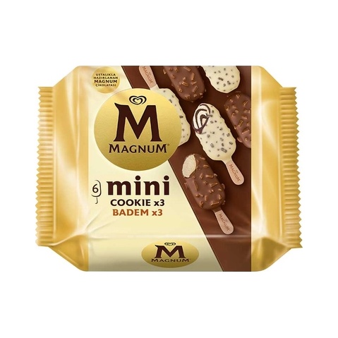 Algida Magnum Mini Cookie Badem Dondurma 6x56.3 Ml