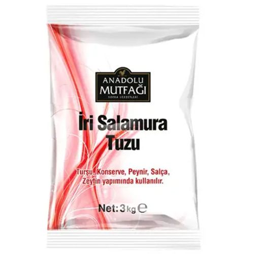 Anadolu Mutfağı İri Salamura Tuzu 3 Kg