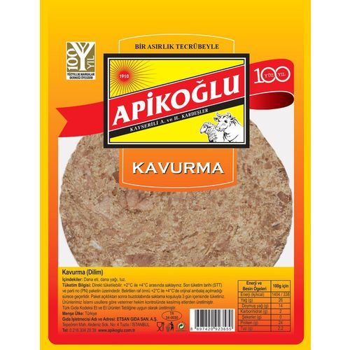 Apikoğlu Kavurma 100 Gr