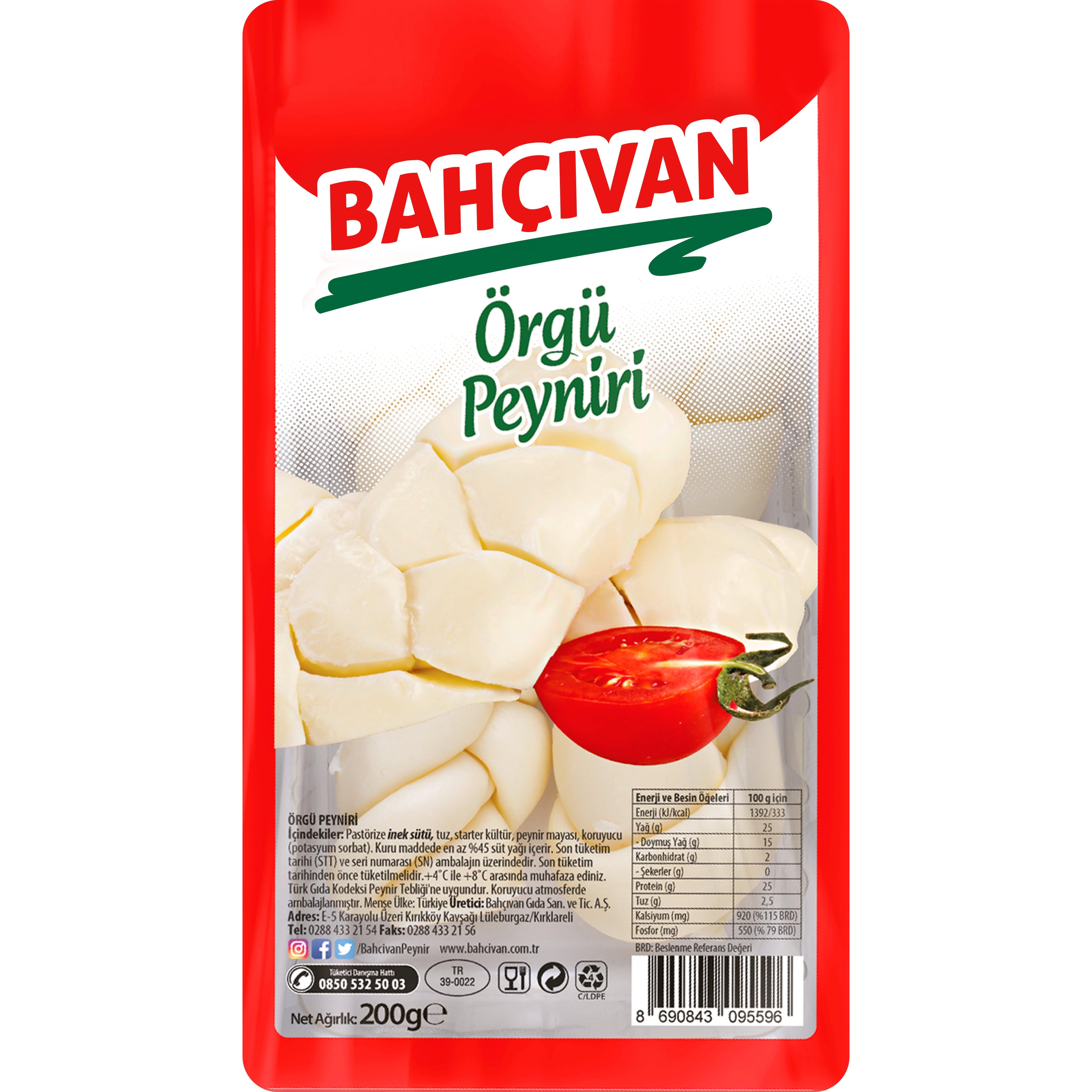 Bahcivan Orgu Peyniri 200 Gr