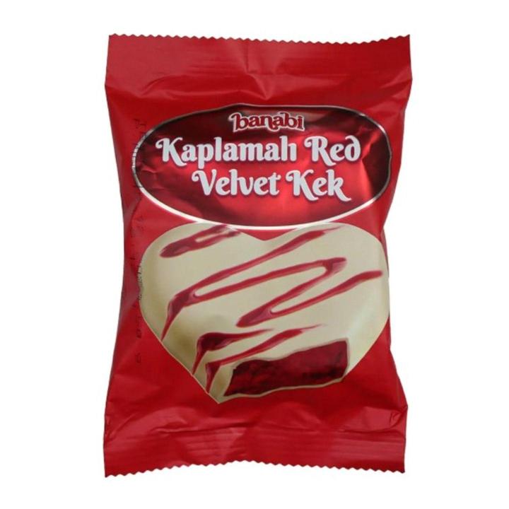 Banabi Kaplamalı Kek Kırmızı Kalpli 50 Gr