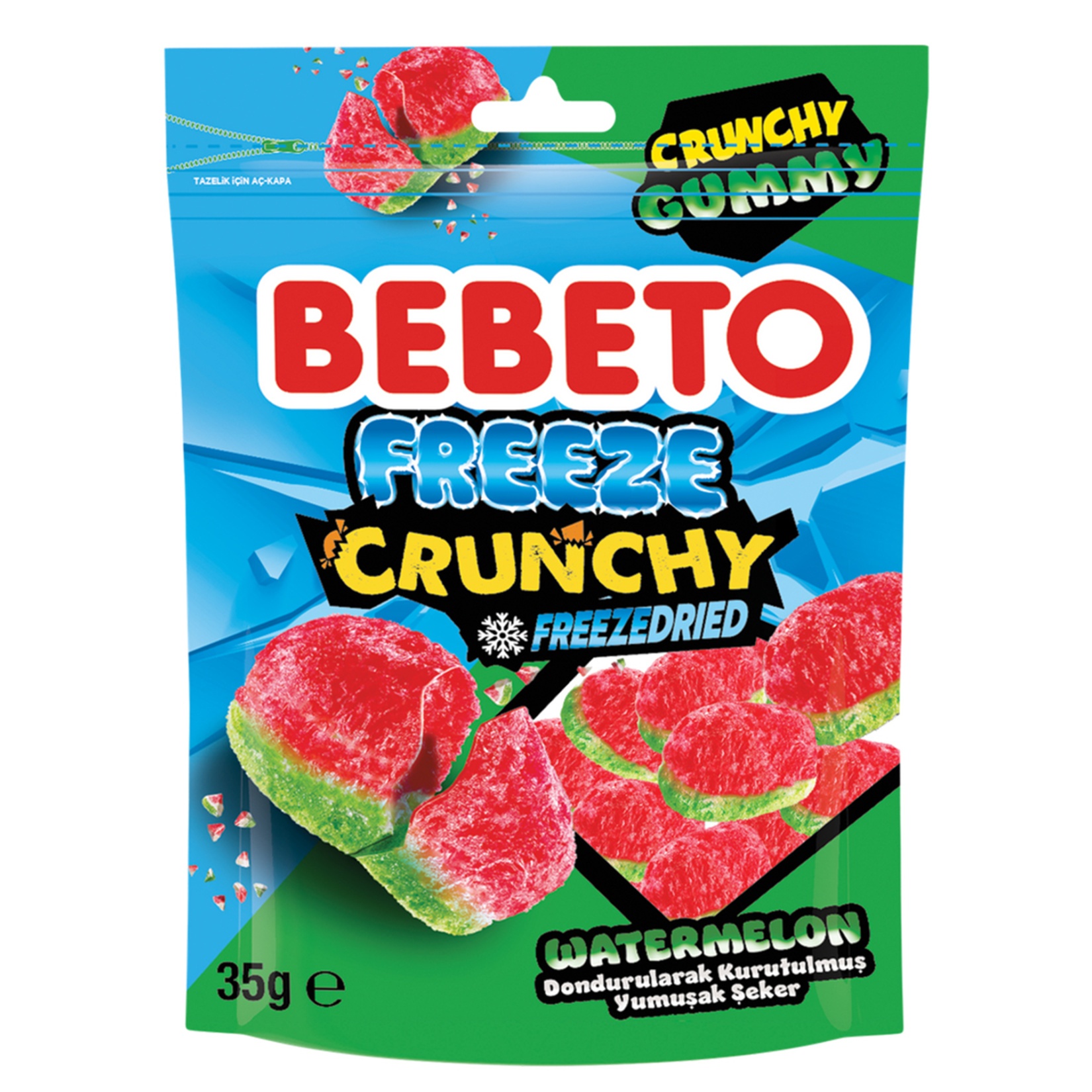 Bebeto Freeze Crunchy Karpuz 35 Gr