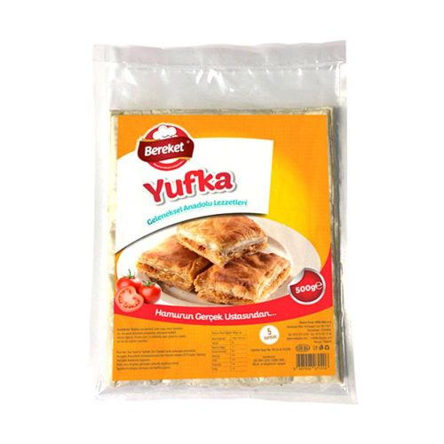 Bereket Yufka 5 Yaprak 500 Gr