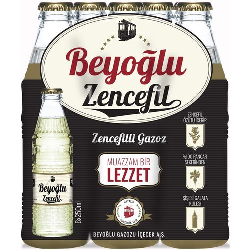 Beyoğlu Zencefil Aromalı Gazlı İçecek 250 Ml