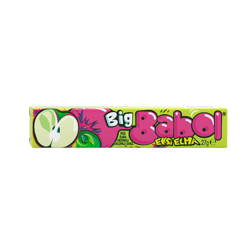Big Babol Ekşi Elma Aromalı Balonlu Sakız 27 Gr