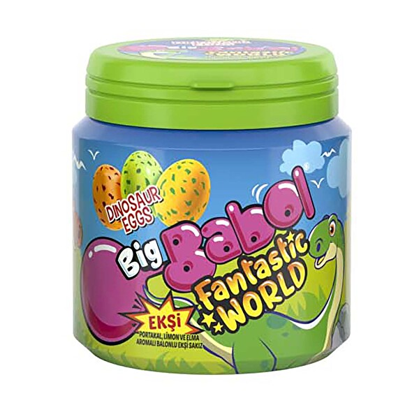 Bıg Babol Fan. Dınosaur Eggs Mega Bottle