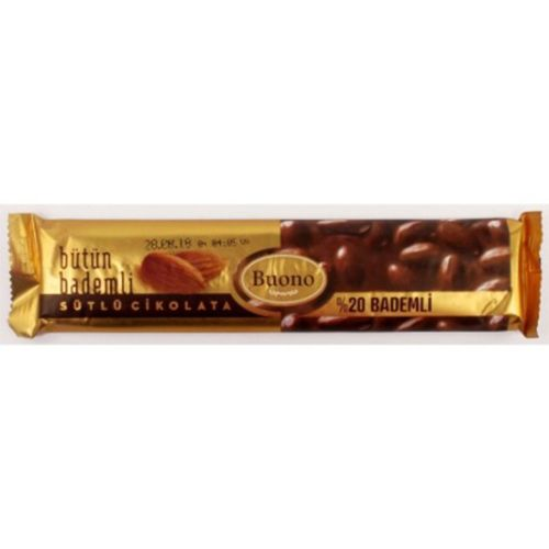 Buono Sütlü Bütün Bademli Çikolata 80 Gr