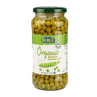Burcu Organik Bezelye Konservesi 570 Gr