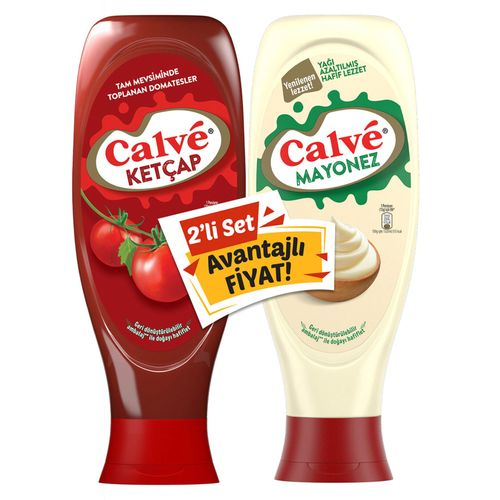 Calve İkili Set Ketçap 610 Gr Mayonez 540 Gr