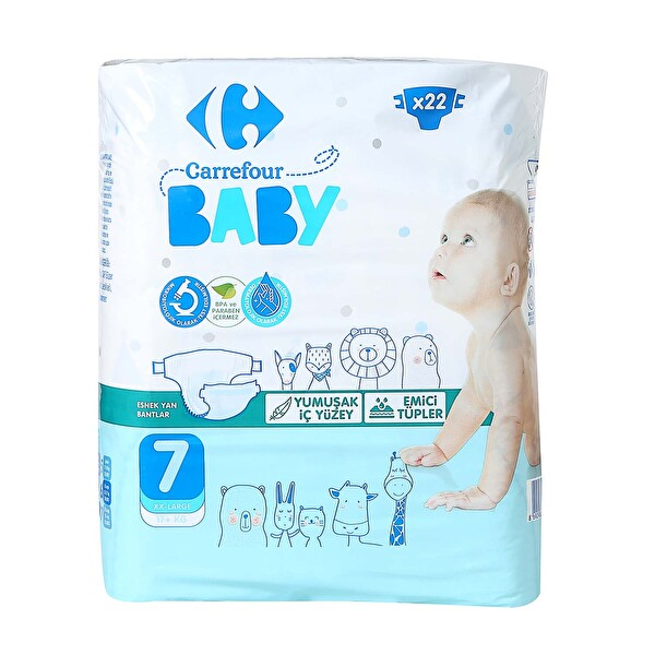 Carrefour Baby 7 XXL Large 22 Adet