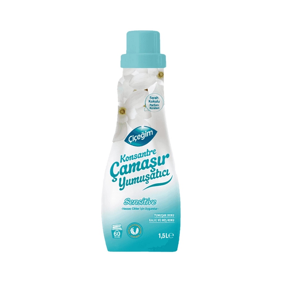 Çiçeğim Sensitive Konsantre Yumuşatıcı 1.5 Lt