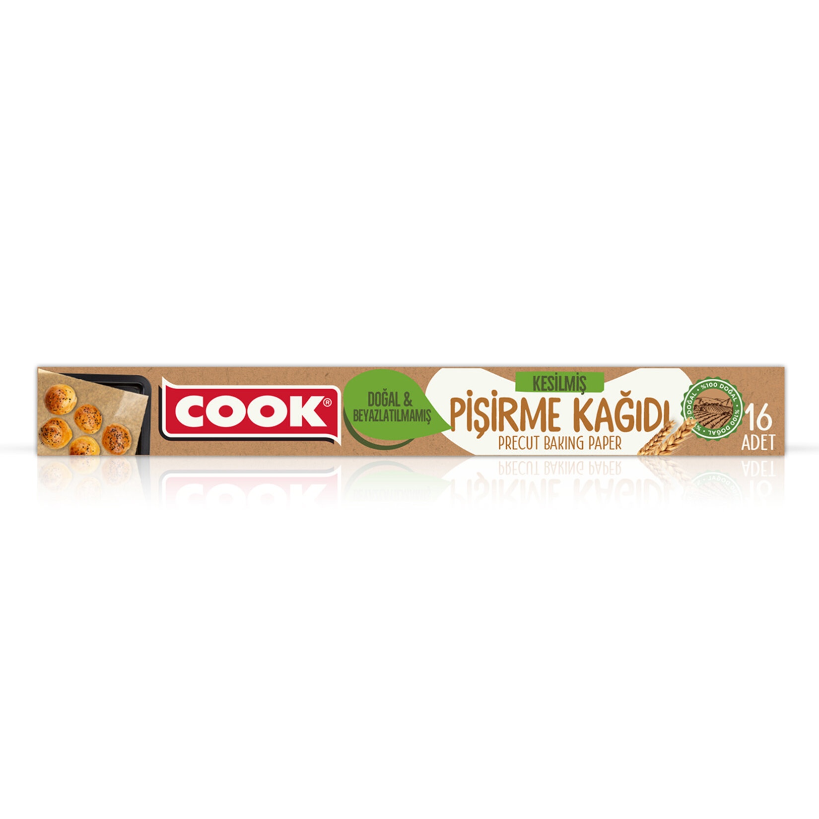 Cook Kesilmiş Doğal Pişirme Kağıdı 16 Adet