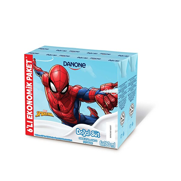 Danone Doğal Süt 6x180 Ml