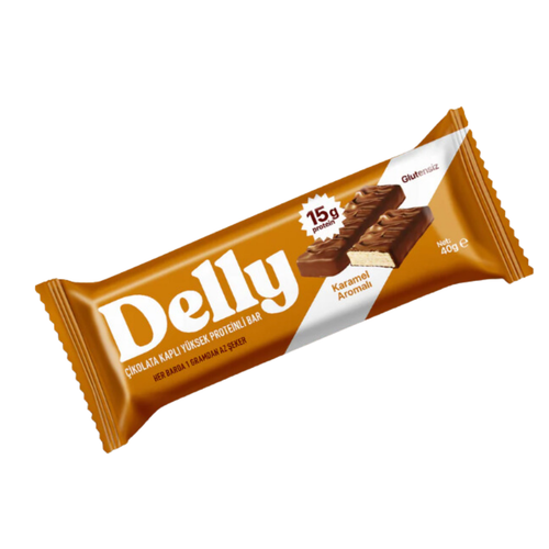 Delly Karamel Aromalı Protein Bar 40 G