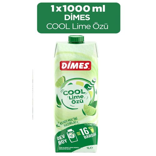Dimes Cool Lime Meyveli Konsantre İçecek 1 Lt