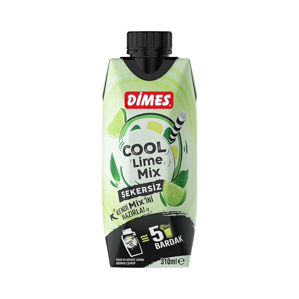 Dimes Cool Lime Meyveli Konsantre İçecek 310 Ml