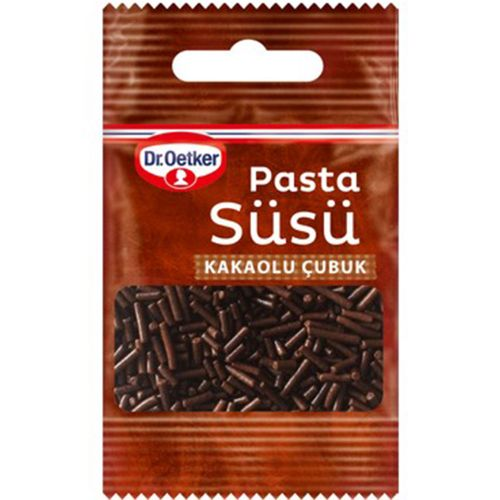 Dr. Oetker Dekor Pasta Süsü Kakaolu Çubuk 10 Gr