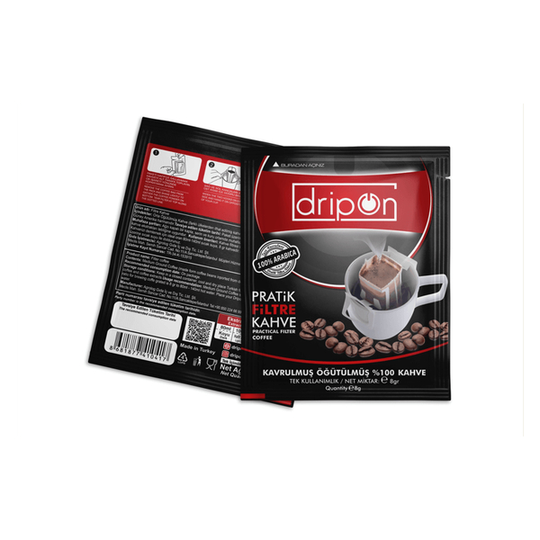Dripon Pratik Filtre Kahve Tekli 8 Gr