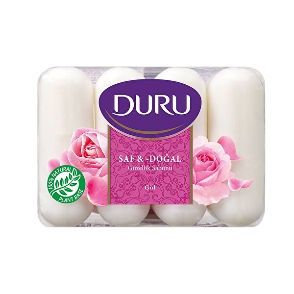 Duru Güzellik Sabunu Saf & Doğal Gül 4x70 Gr