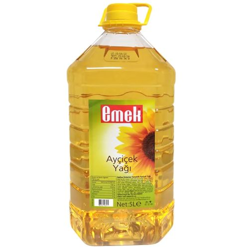 Emek Ayçiçek Yağı 5 Lt Köşeli Pet