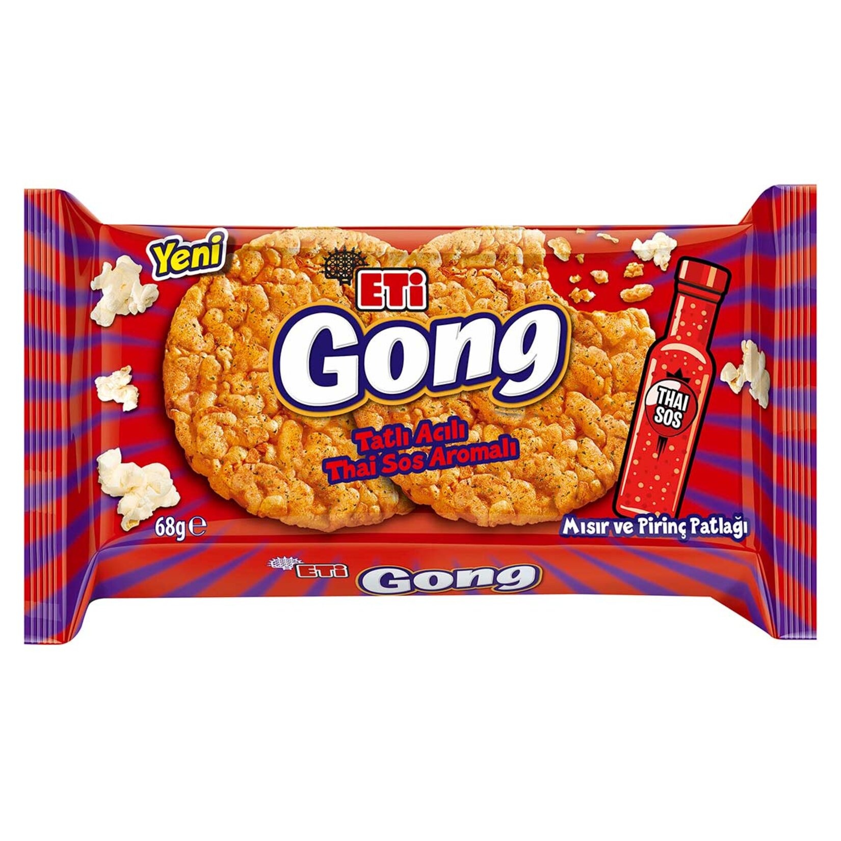 Eti Gong Süt Mısır & Acılı 68 Gr