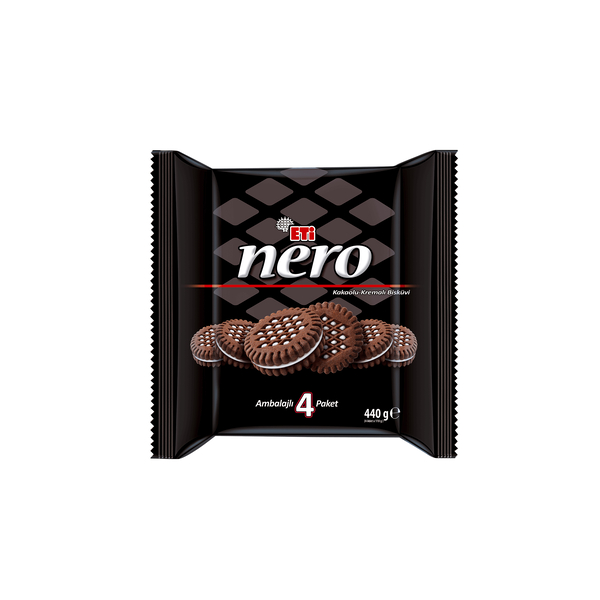 Eti Nero Daha Kakaolu 4'lü 440 Gr