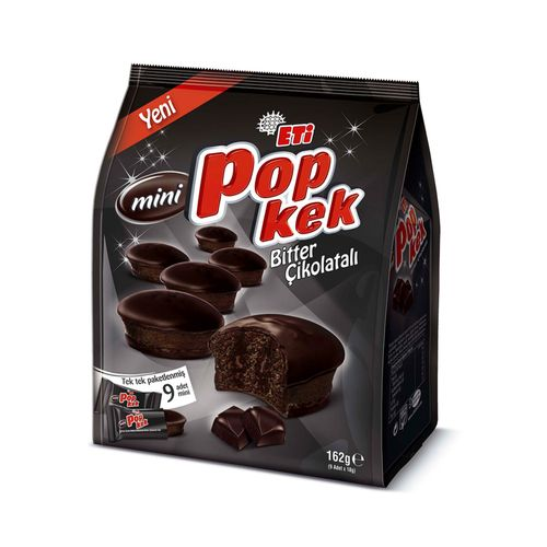 Eti Popkek Mini Bitter Çikolatalı Kek 162 Gr
