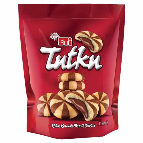 Eti Tutku Mozaik Krema Dolgulu Bisküvi 210 Gr